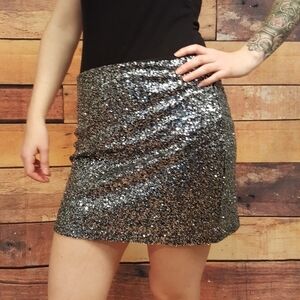 SPARKLING spangled sequinned skirt no tag size